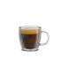 Fluted Glass 5.4oz Espresso Mugs, Set of 2