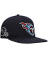 Фото #1 товара Men's Navy Tennessee Titans Logo II Snapback Hat