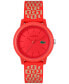Women's 12.12 Chinese New Year Red Silicone Strap Watch 36mm