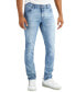 Фото #3 товара Men's Light Wash Skinny Ripped Jeans, Created for Macy's