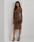 ფოტო #1 პროდუქტის Women's Floral Twist-Front Stretch Jersey Dress