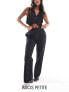 Фото #1 товара ASOS DESIGN Petite slim straight trouser in black