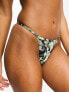 Weekday Sway tanga thong bikini in bliss lime exclusive to ASOS