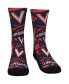 Фото #1 товара Youth Boys and Girls Socks Virginia Cavaliers Allover Logo and Paint Crew Socks