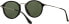 Фото #7 товара Очки солнцезащитные Ray-Ban RB2447F Round Fleck Asian Fit Sunglasses, Black/Green, 52 mm.
