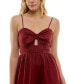 ფოტო #4 პროდუქტის Juniors' Tiered Keyhole Fit & Flare Dress