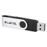 Xlyne 177534-2 - 128 GB - USB Type-A - 3.0 - 8 MB/s - Swivel - Black - Silver