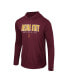 Фото #3 товара Men's Maroon Arizona State Sun Devils Team Color Rival Hoodie Long Sleeve T-shirt