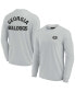 Фото #1 товара Men's and Women's Gray Georgia Bulldogs Super Soft Long Sleeve T-shirt