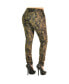 Фото #2 товара Women Curvy Fit Camo Printed Stretch Twill Destroyed Low Rise Skinny Jeans