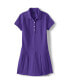 Girls School Uniform Short Sleeve Mesh Pleated Polo Dress