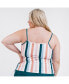 Фото #2 товара Women's Plus Size Adjustable Strap Maya Swim Top
