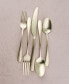 Фото #2 товара Poet Champagne Satin 20 Piece 18/10 Stainless Steel Flatware Set, Service for 4