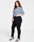 Plus Size Pull-On Skinny Compression Pants