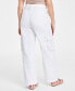 Women's White High Rise Utility Cargo Jeans, Created for Macy's