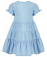 ფოტო #2 პროდუქტის Toddler & Little Girls The Little Mermaid Cotton Chambray Dress