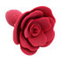 Фото #2 товара Rose Silicone Butt Plug Red