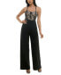 Фото #1 товара Crave Fame Juniors' Strappy Sweetheart-Neck Jumpsuit