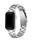 ფოტო #1 პროდუქტის Men's Sloan 3-Link Stainless Steel Band for Apple Watch Size- 42mm, 44mm, 45mm, 49mm
