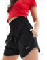 Фото #1 товара Nike One Training Dri-Fit ultra high rise 3 inch shorts in black