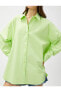Фото #15 товара Gömlek Yaka Düz Yeşil Kadın Gömlek 3sak60011pw