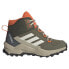 ADIDAS Terrex AX4R Mid hiking shoes Olive Strata / Wonder White / Semi Impact Orange, 36 - фото #2