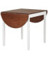 Фото #1 товара 55" Solid Wood Kitchen Table, Drop Leaf Tables for Small Spaces, Folding Dining Table, Brown