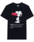 ფოტო #1 პროდუქტის Men's Hangry Snoopy Mineral Wash Short Sleeve T-shirt