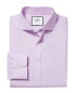 Фото #2 товара Charles Tyrwhitt Non-Iron 4 Way Stretch Pow Check Slim Fit Shirt Men's Purple