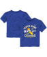 ფოტო #1 პროდუქტის Toddler Girls and Boys Royal Los Angeles Rams Super Bowl LVI Champions Hard Count Hometown T-shirt