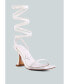 Фото #2 товара Women's Lewk Strappy Tie Up Spool Heel Sandals