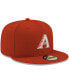 Фото #3 товара Men's Red Arizona Diamondbacks Logo White 59FIFTY Fitted Hat