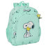 School Bag Snoopy Groovy Green 32 X 38 X 12 cm