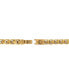 ფოტო #2 პროდუქტის Men's Link Bracelet in Gold-Plated Stainless Steel