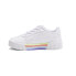 Фото #3 товара Puma Carina 2.0 Stripes Slip On Toddler Girls White Sneakers Casual Shoes 38957