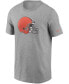 ფოტო #2 პროდუქტის Men's Heathered Gray Cleveland Browns Primary Logo T-shirt