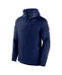 Фото #3 товара Men's Heather Navy St. Louis Blues Authentic Pro Road Tech Full-Zip Hoodie Jacket