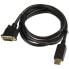 StarTech.com 6ft (1.8m) DisplayPort to DVI Cable - 1080p Video - DisplayPort to DVI Adapter Cable - DP to DVI-D Converter Single Link - DP to DVI Monitor Cable - Latching DP Connector - 1.8 m - DisplayPort - DVI-D - Male - Male - Straight