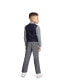 Little Boys Linen Look Machine Washable Vest Set