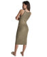 Women's Ribbed Knit Sleeveless Bodycon Dress