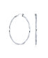 Фото #1 товара Timeless Wire Rope Cable Lightweight Twist Hoop Earrings For Women Sterling Silver 1.75 Inch Diameter