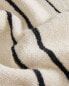 Towel with irregular stripes