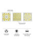 Фото #9 товара Tuscan Tiles Distressed Yellow Medallion 3-Piece Wall Decor Set