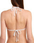 Shoshanna 262328 Women's White Striped Classic Bikini Top Swimwear Size D