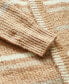 Фото #4 товара Plus Size Skye Stripe Cardigan Sweater
