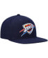 ფოტო #4 პროდუქტის Men's Navy Oklahoma City Thunder Ground 2.0 Snapback Hat