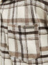 Liquor N Poker zip through check flannel shirt in multi