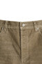 Faded print denim bermuda shorts