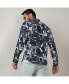 Men's Navy Blue & Midnight Black Abstract Geometric Shirt Синий, Средний - фото #2