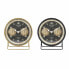 Фото #1 товара Настольные часы DKD Home Decor 12 x 5 x 14 cm Чёрный Позолоченный Железо PVC Vintage (2 штук)